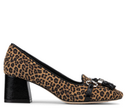 Donald J Pliner Nancie Tassel Leopard Print Suede