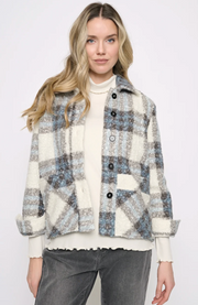 Picadilly YC509IQ Short Jacket- stone blue multi