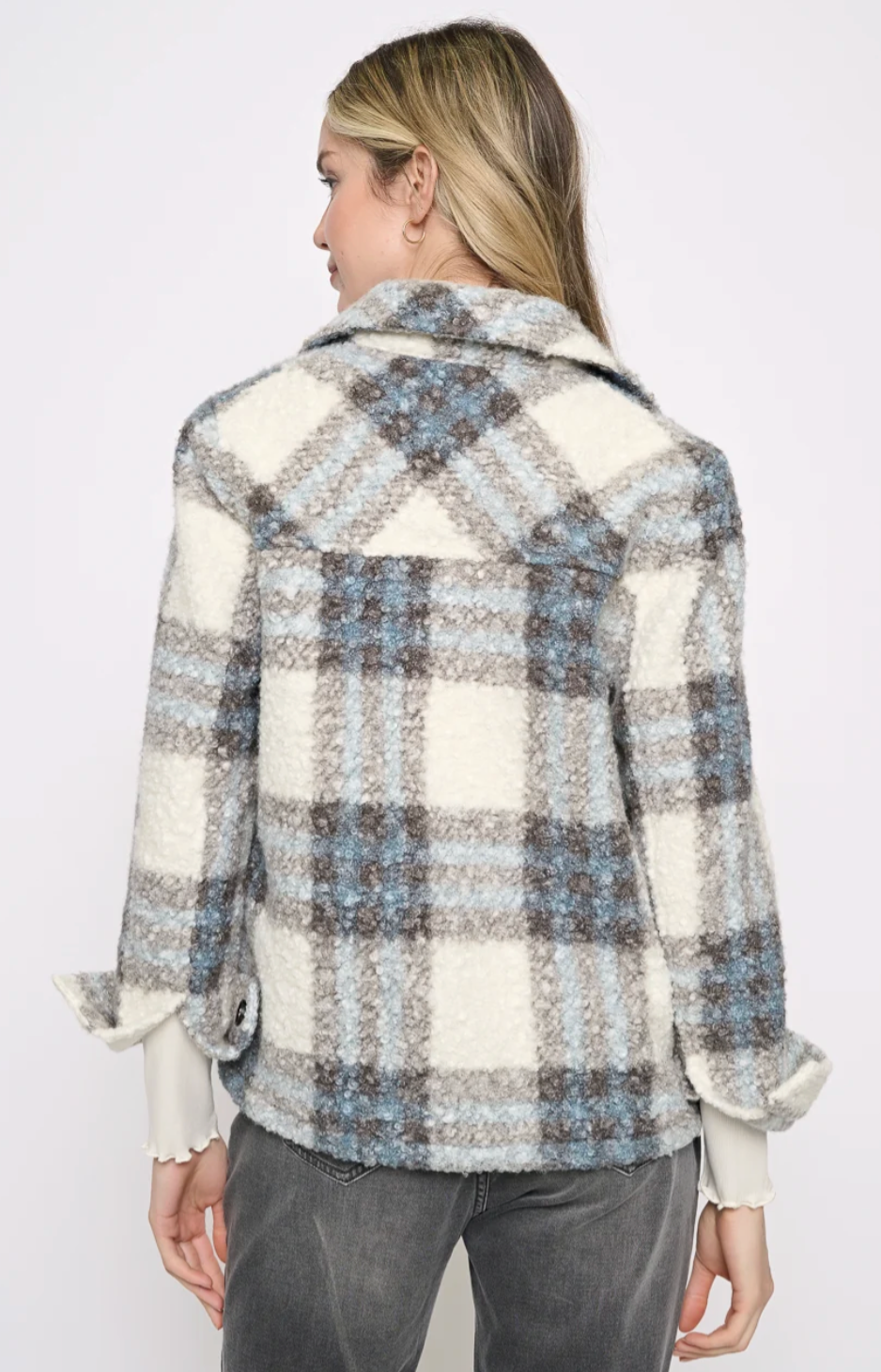 Picadilly YC509IQ Short Jacket- stone blue multi
