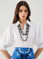 Beyond 796 Jane Top- white