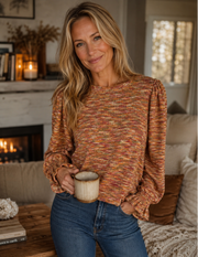 K&C Clothing A3650 Rust Brown - Milano Rib Knit Top