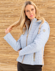 Dolcezza 76803 Woven Coat- sky