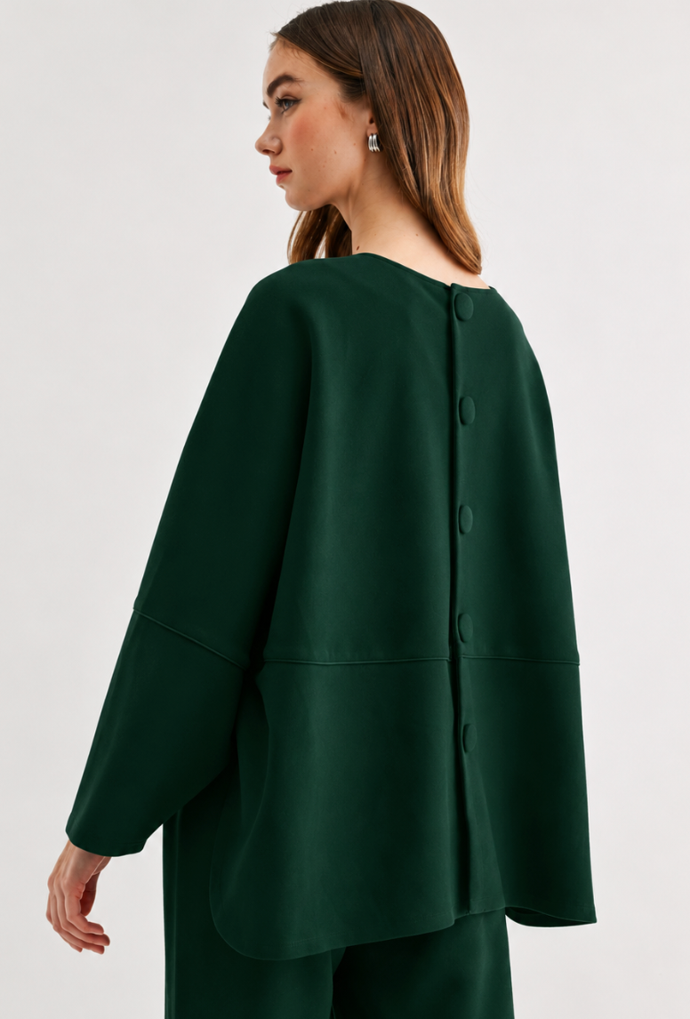 Joh 56329K Krista Top- hunter green