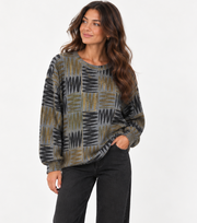 Nally & Millie F311774I Multicolor Overlay Top
