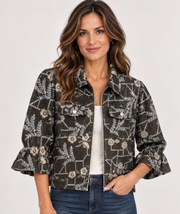 Boho Chic 1246263 Flower Embroidery Jacket