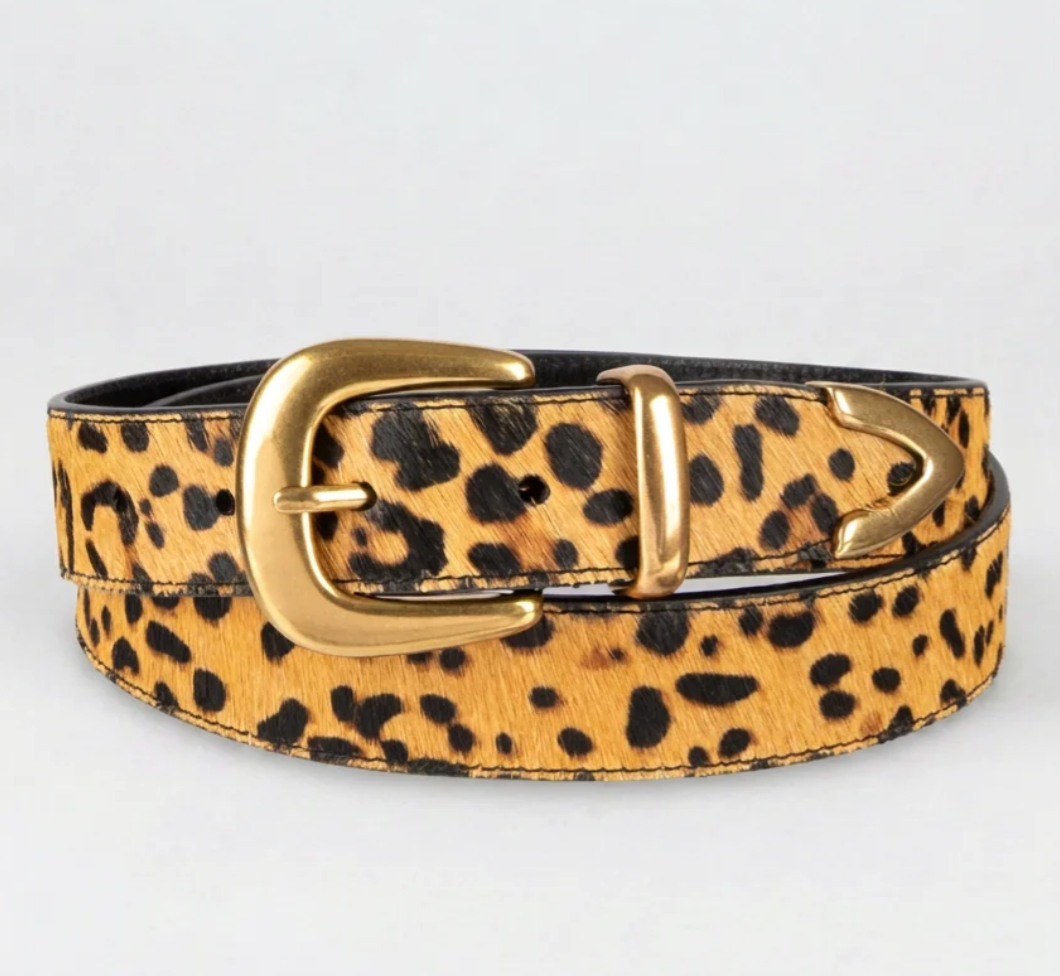 Tribal 13T1020006 1088 DAKOTA - 3-Piece Haircalf & Suede Belt Set