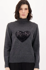 Gabby/Spanner 526564 Sequin Sweetheart Sweater