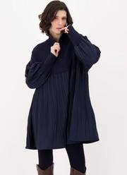 Gabby/Spanner 526616 1/4 Zip Front Sweater/Pleated Dress