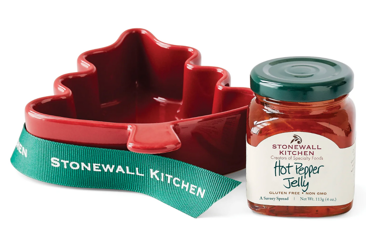 Stonewall Kitchen Hot Pepper Jelly Tree Ramekin Gift