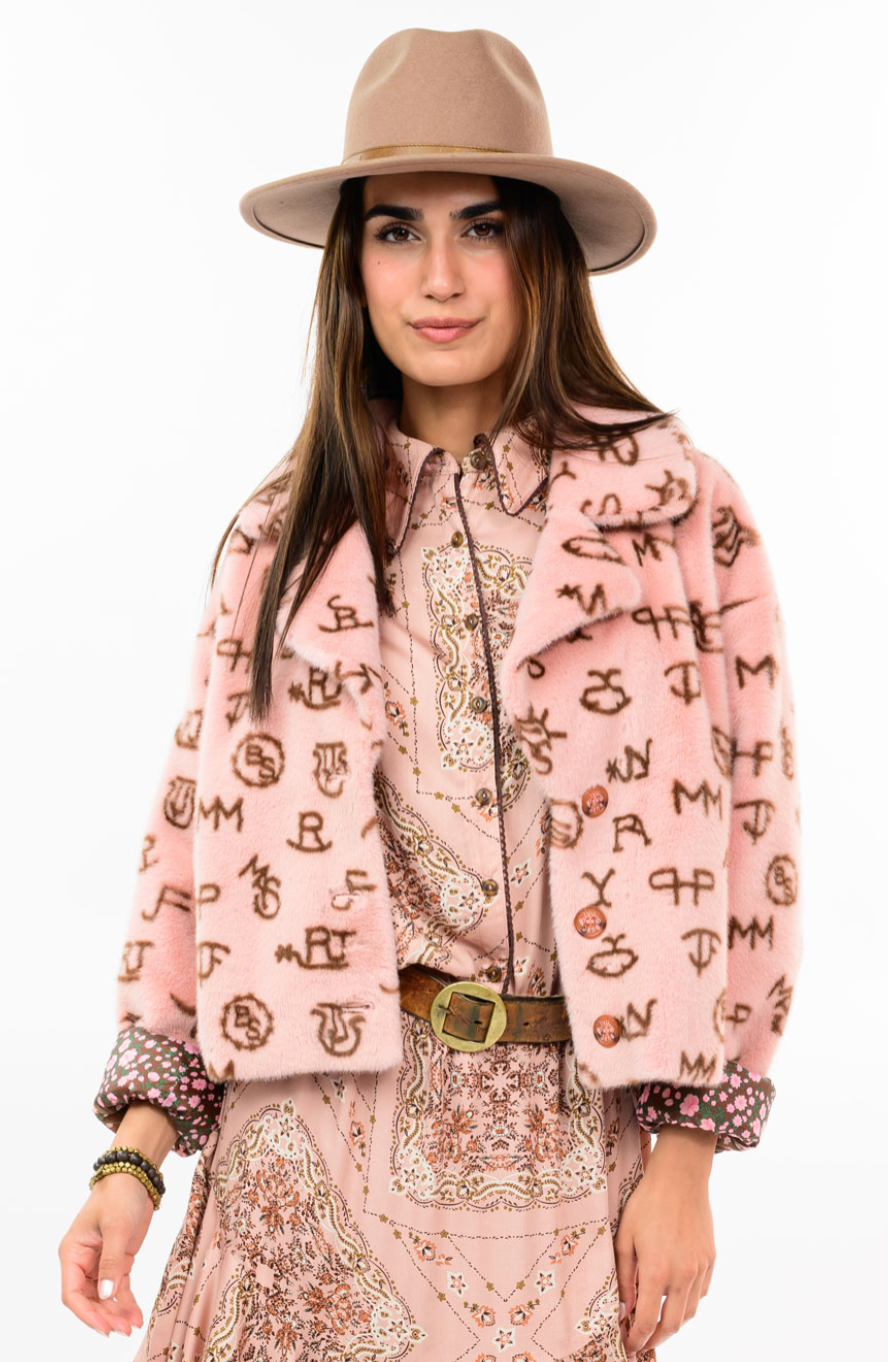 Ivy Jane 130267 Branded Fur Jacket