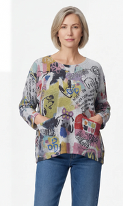 Inoah T571BR L/S Crewneck Wild Pups