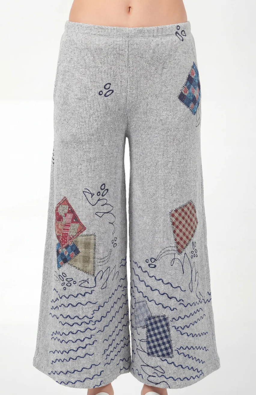 Inoah B262BR Wide Palazo Pants Cats&Crafts