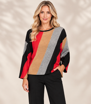 K&C Clothing NS1517-O Orange Comb Top