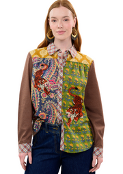Ivy Jane 630411 Tiger Embroidered Patch Shirt
