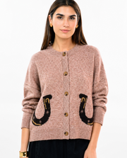 Ivy Jane 930065 Sweater With Horse and Horseshoe