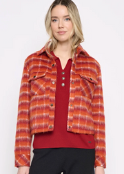 Picadilly YM405NF Botton-Front Short Jacket- glazed ginger multi