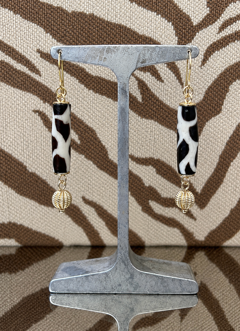 Michele Busch EW-26-43 Gold Animal Print