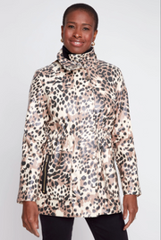 Renuar R3859L E3133 Woven Jacket- leopard print