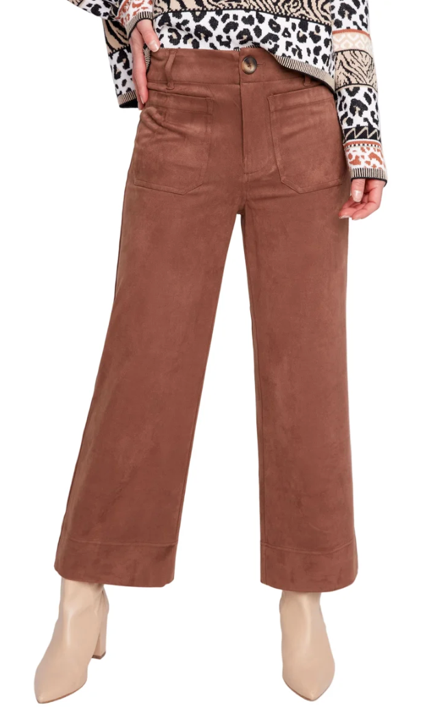 Renuar R11095 E3139 Knit Pant- tabacco