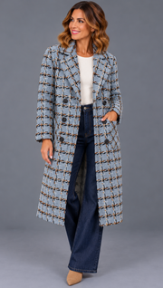 Boho Chic 8151102 Long Blue Jacket